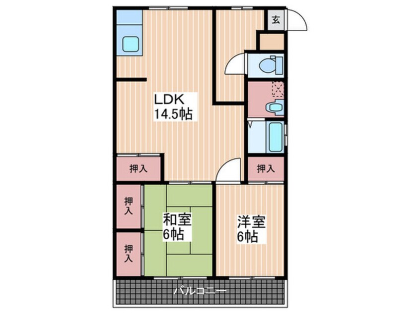 間取図 平町マンション