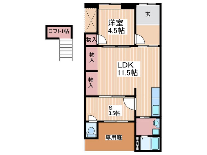 間取図 松本様貸家