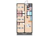 S-FORT鶴見町 2LDK+Sの間取り