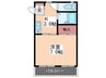 カーサ青崎Ⅱ 1Kの間取り