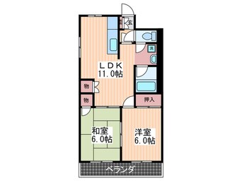 間取図 グランソレイユⅡ