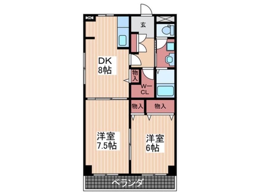 間取図 グランソレイユⅡ
