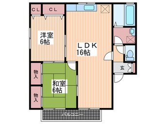 間取図 セジュール清水Ａ棟