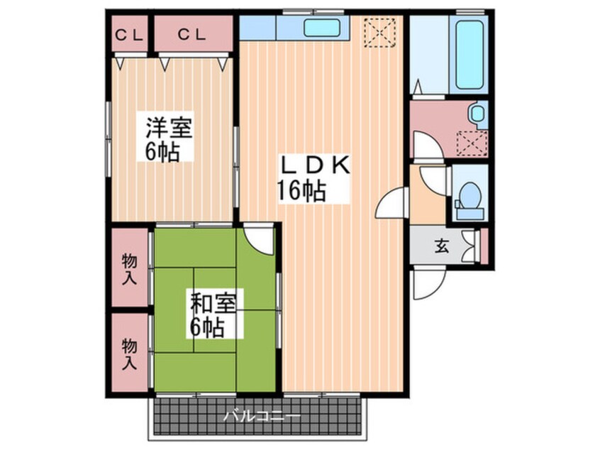 間取図 セジュール清水Ａ棟