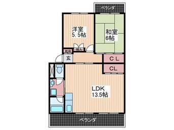 間取図 井口台サンハイツ