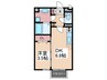 ノース　フイス 1DKの間取り