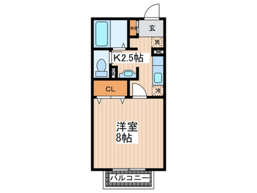 間取図 セジュ－ルアンバタ