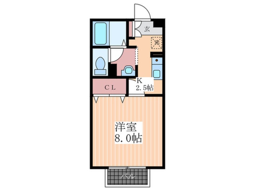間取図 セジュ－ルアンバタ