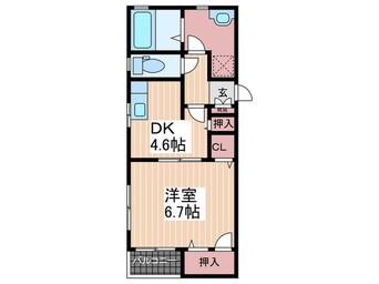 間取図 ヘスティア猫屋