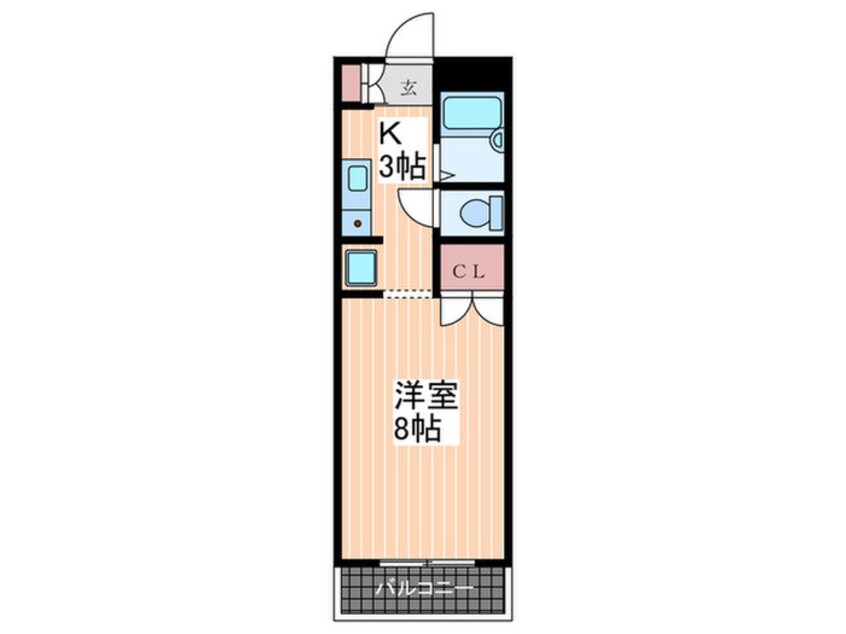 間取図 レゾンヤスダ