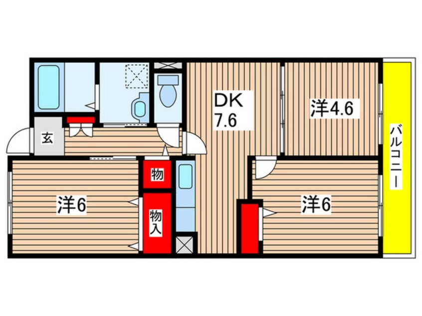 間取図 エスポワール吉田