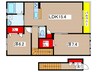 ファミールＮ 2LDKの間取り
