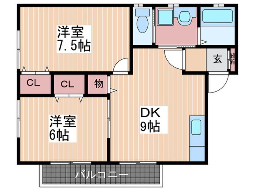 間取図 サンキュウⅠ