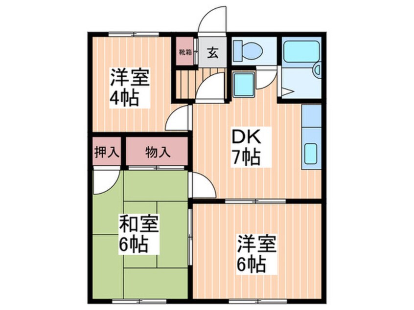 間取図 ファミ－ル洋光台