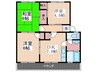 坂原マンション 3DKの間取り
