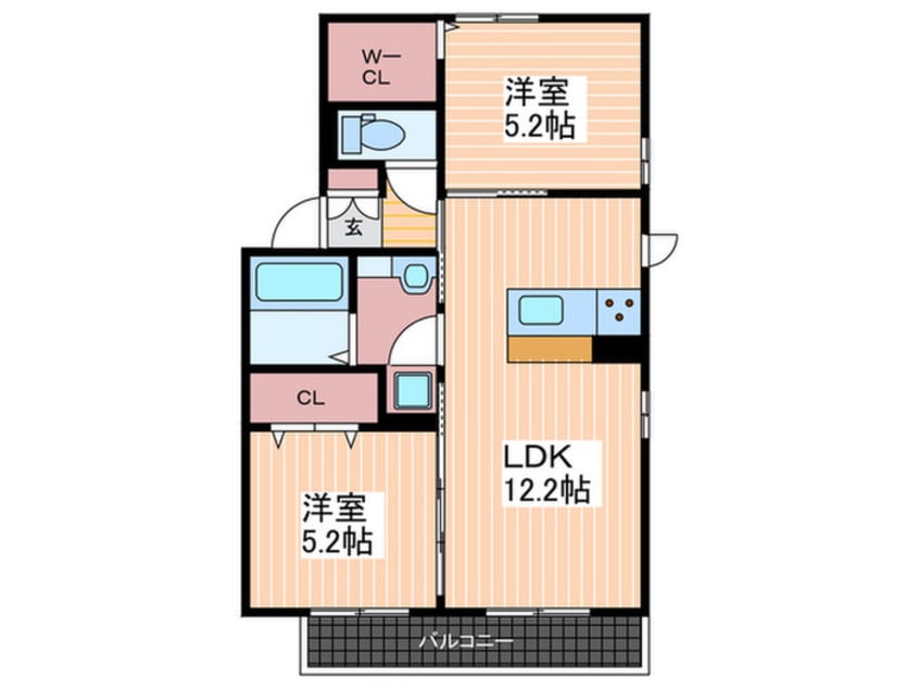 間取図 パーシモンズＡ棟
