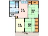 コ－ポ宮内Ｂ棟 3DKの間取り
