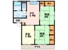 コ－ポ宮内Ｂ棟 3DKの間取り