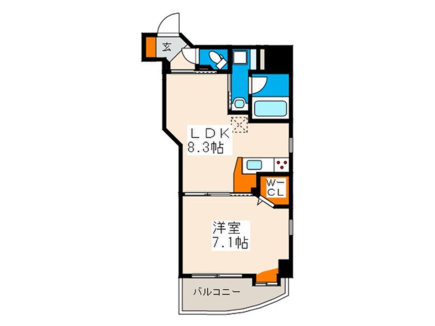 間取図 フルリール天満町