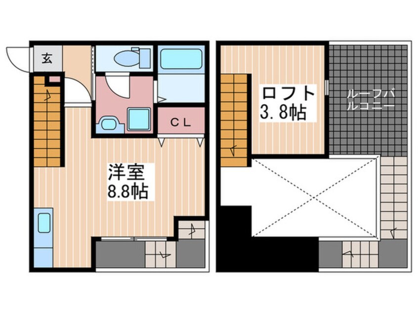 間取図 THEE MAISONETIC ARTS SHINONOME