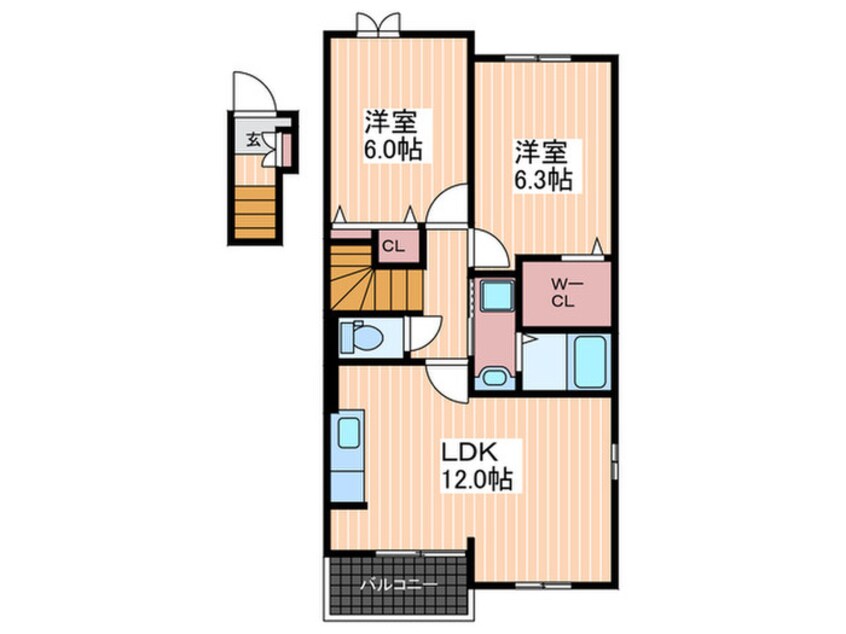 間取図 メゾンフランＢ