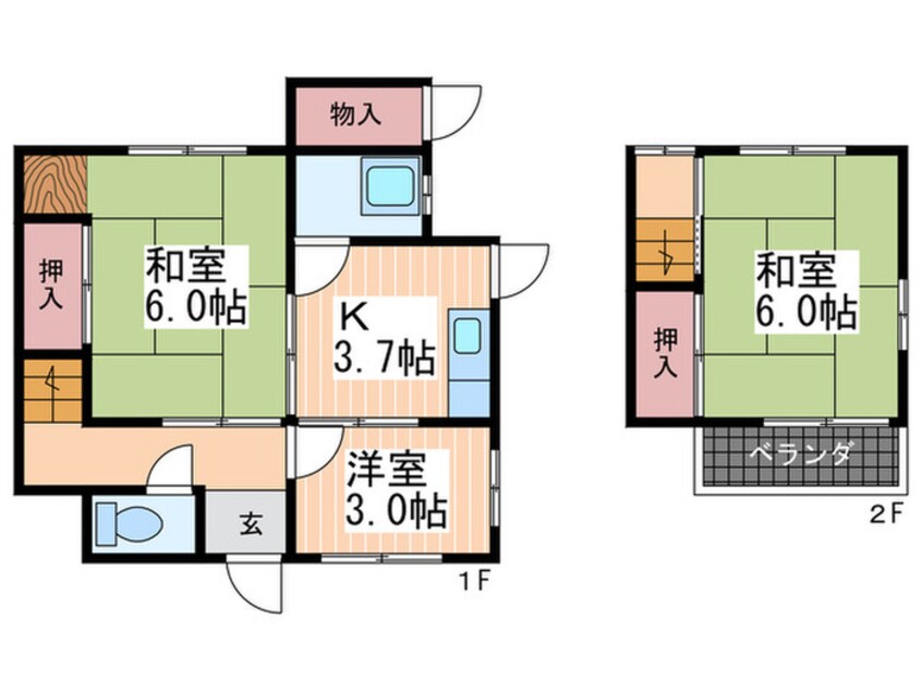 間取図 船越荘