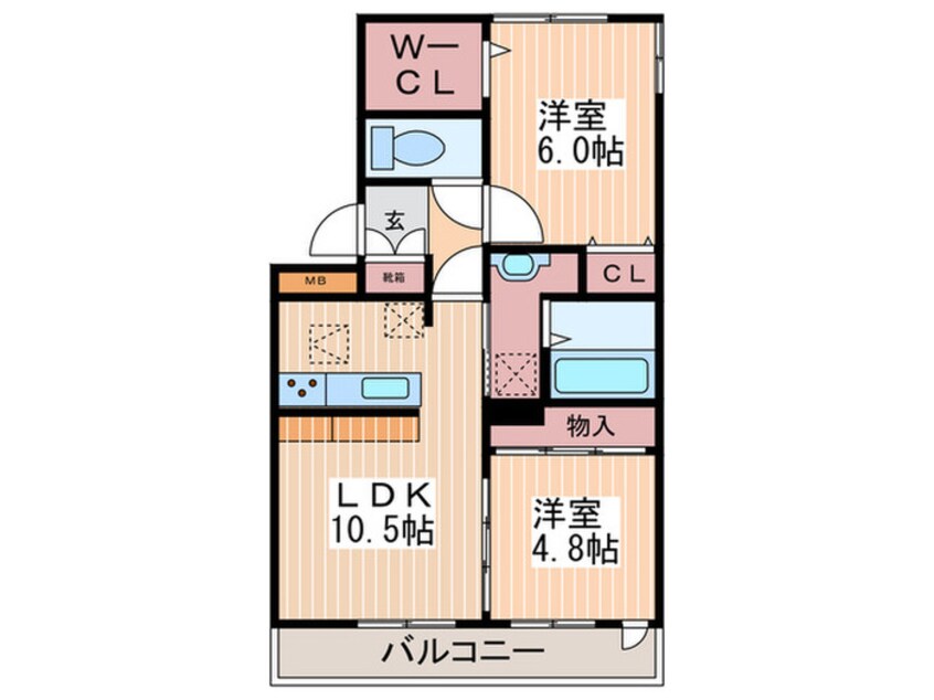 間取図 ボヌールＫ