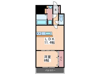 間取図 ビリオネアＳ竹屋