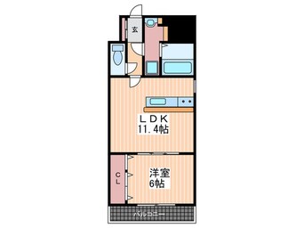 間取図 ビリオネアＳ竹屋