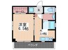 ＨＡＮＡＭＩＣＨＩ.Ｂｌｄｇ. 1Kの間取り