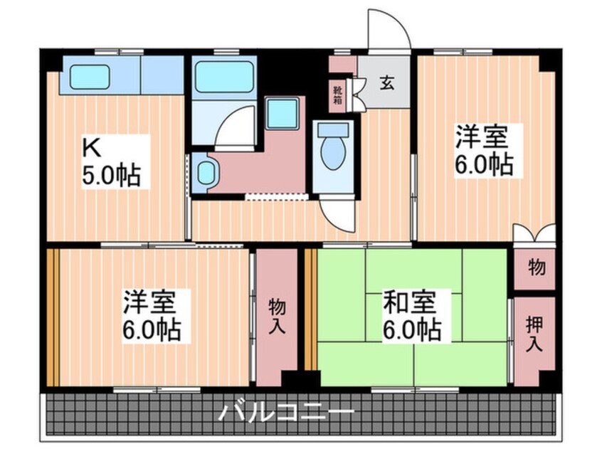 間取図 サンローレル宮内A棟