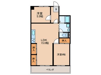 間取図 サンフラワー東雲