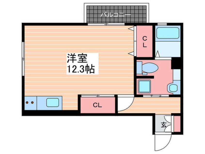 間取図 シャルマン深江Ｂ棟