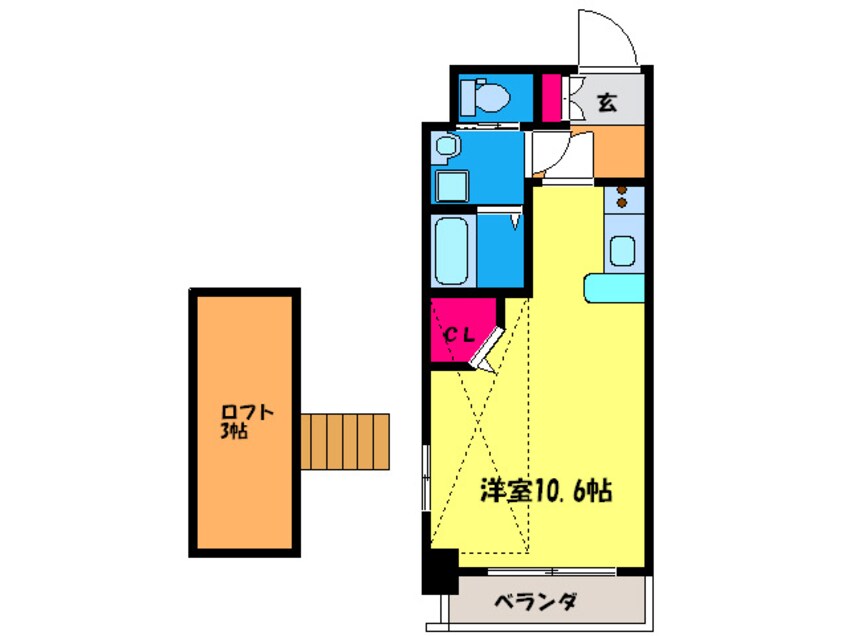 間取図 Ｋａｔａｙａｍａ　ＢＬＤＧ　20