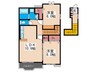グリ－ンプチメゾン 2LDKの間取り