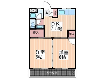 間取図 新原第５マンション