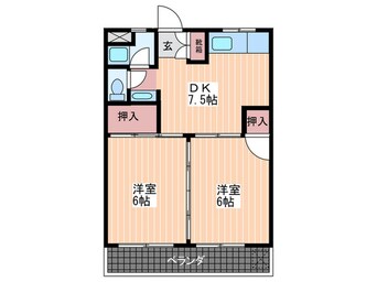 間取図 新原第５マンション