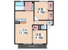ＲｉｏくるまⅡ 2LDKの間取り