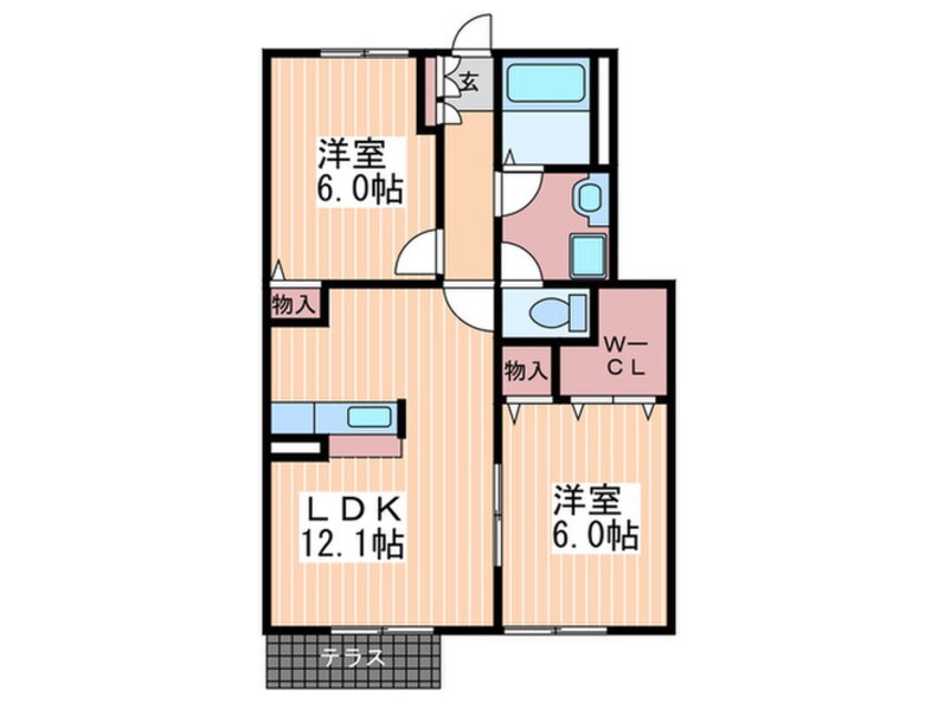 間取図 パストラルコ－ト