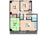 ラ・プラ－ジュ屋代 3DKの間取り