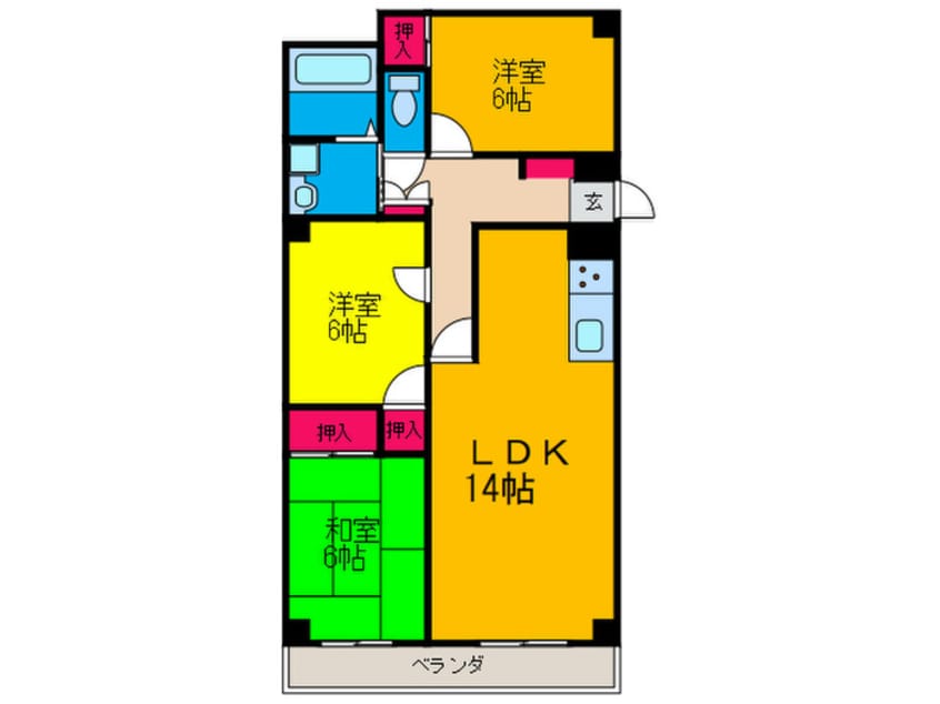 間取図 第２山幸マンション