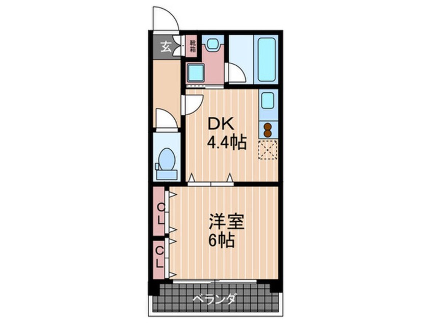 間取図 ラ・フォ－レ十日市