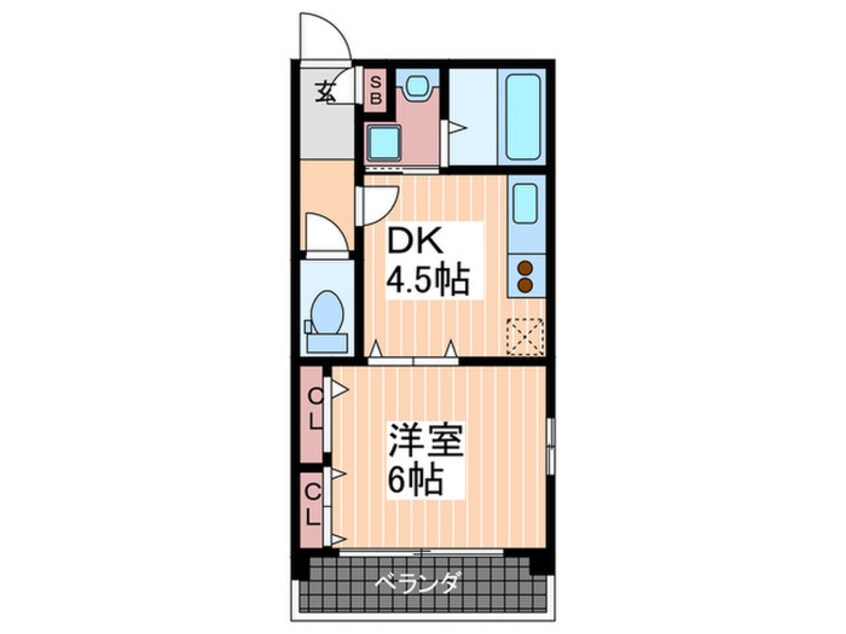 間取図 ラ・フォ－レ十日市