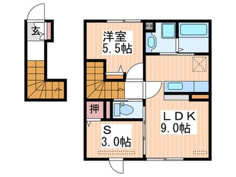 間取図 アップヒルズ