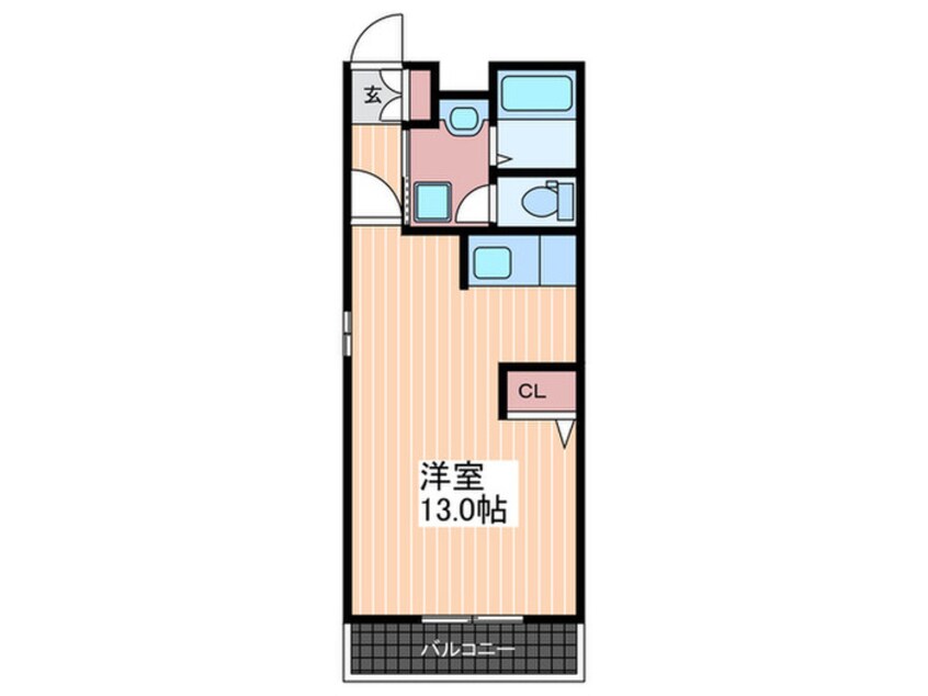 間取図 カ－サベルデ前空Ａ棟