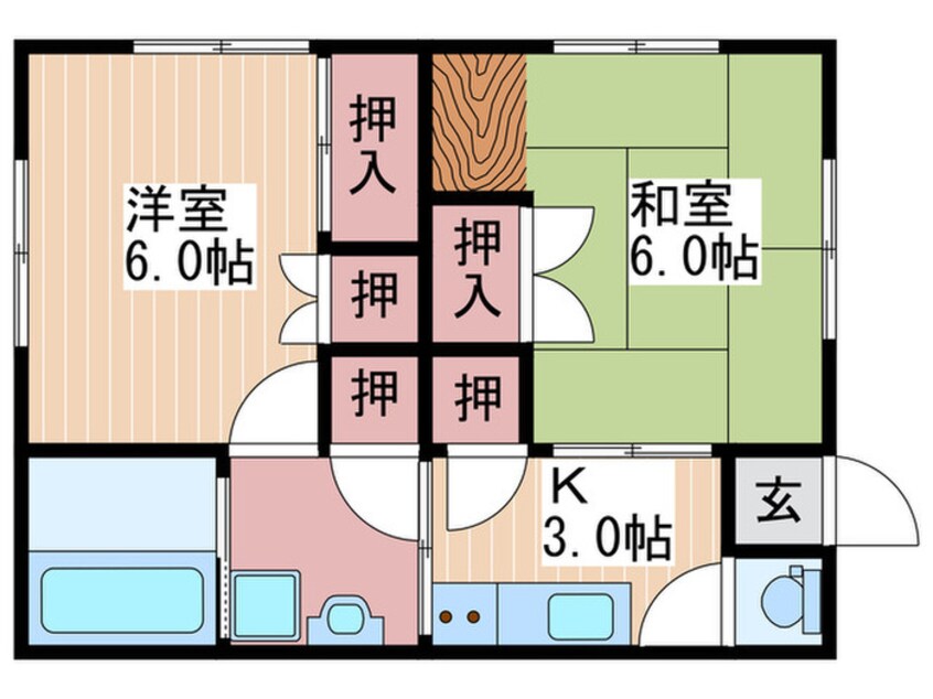 間取図 ウエスト大柿