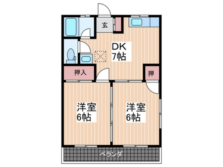 間取図 ア－バン久保本