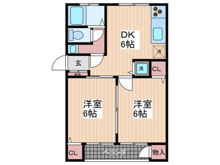 間取図 サンハイツ温品