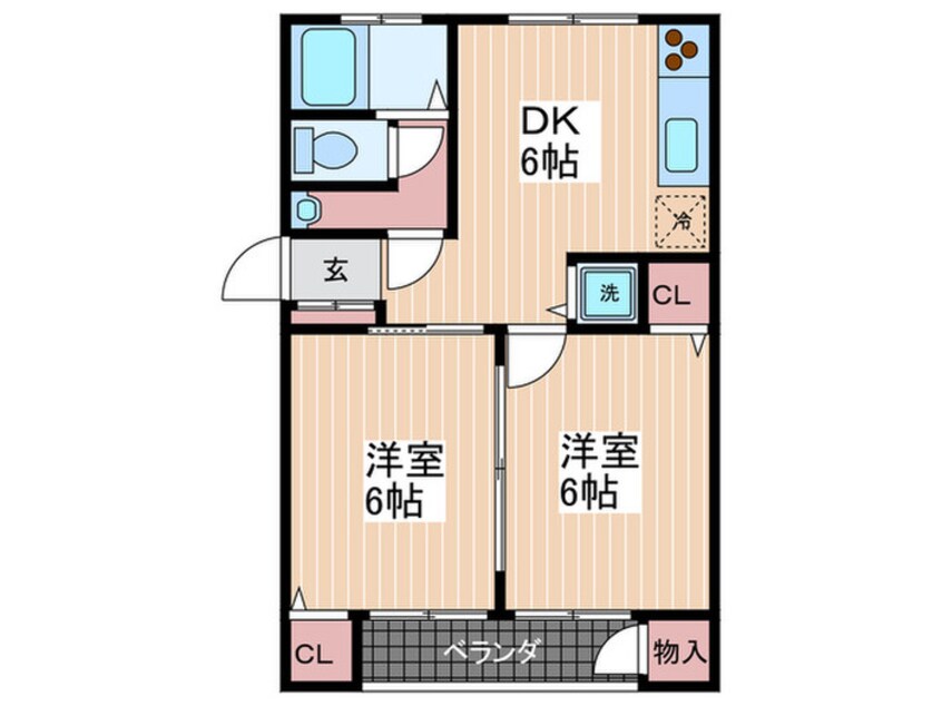 間取図 サンハイツ温品