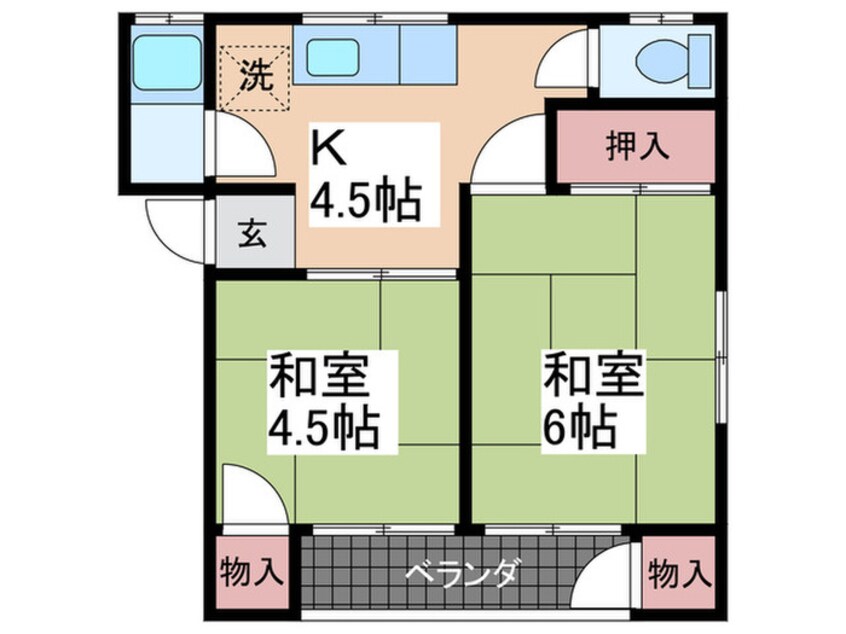 間取図 瀬戸内荘